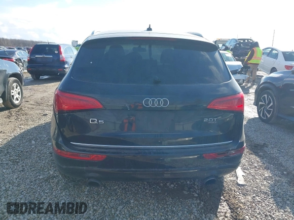 2015 Audi Q5 Premium with VIN WA1CFAFP6FA092394, listed as a IAAI auction lot 41689478 with 97,986 mi miles. Bid and sale history available at carsss.com. Image 16.