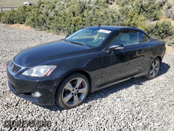 2010 Lexus IS 250 C with VIN JTHFF2C20A2510581, listed as a Copart auction lot 57653575 with 117,665 mi miles and Salvage title. Bid and sale history available at DreamBid. Image 1.