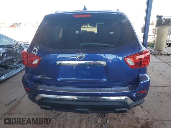 2020 Nissan Pathfinder S z VIN 5N1DR2AN1LC640584, wystawiony jako Copart lot #52399575 z przebiegiem 63 876 mil mil oraz Szkoda całkowita • Salvage title. Historia ofert i sprzedaży dostępna na DreamBid. Obrazek 6.