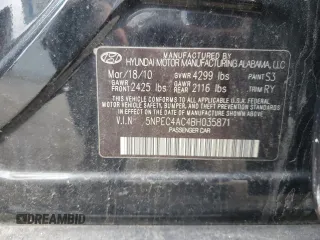 2011 Hyundai Sonata Limited z VIN 5NPEC4AC4BH035871, wystawiony jako Copart lot #48740955 z przebiegiem 171 461 mil mil oraz Nie do naprawy • Non repairable. Historia ofert i sprzedaży dostępna na DreamBid. Obrazek 12.