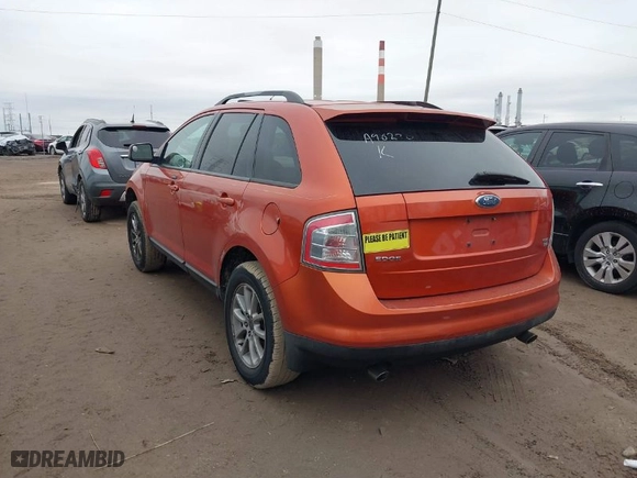 2007 Ford Edge SEL with VIN 2FMDK48C77BA90270, listed as a IAAI auction lot 40952827 with 0 mi miles. Bid and sale history available at carsss.com. Image 3.
