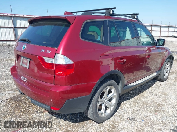 2010 BMW X3 xDrive30i with VIN WBXPC9C4XAWJ34508, listed as a IAAI auction lot 41970307 with 282,301 mi miles. Bid and sale history available at carsss.com. Image 4.