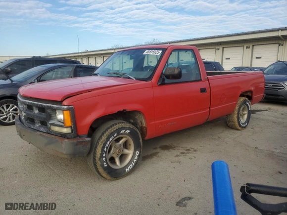 1993 Chevrolet C/K 1500 with VIN 1GCDC14Z7PZ149647, listed as a Copart auction lot 46695925 with 290,402 mi miles and Clean Title. Bid and sale history available at carsss.com. Image 1.