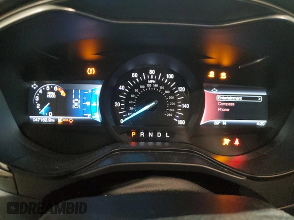 2020 Ford Fusion SE with VIN 3FA6P0H71LR195334, listed as a Copart auction lot 42051025 with 47,162 mi miles and Non Repairable. Bid and sale history available at carsss.com. Image 9.