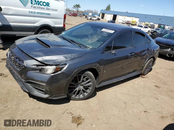 2022 Subaru WRX GT with VIN JF1VBAU69N8006950, listed as a Copart auction lot 53380815 with 13,544 mi miles and Salvage title. Bid and sale history available at DreamBid. Image 1.