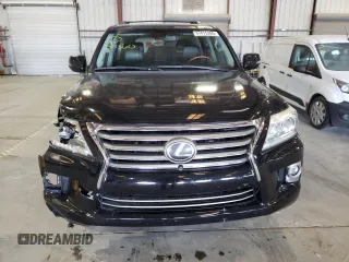 2015 Lexus LX 570 with VIN JTJHY7AX5F4173513, listed as a Copart auction lot 87815355 with 141,915 mi miles and Salvage Title. Bid and sale history available at DreamBid. Image 5.