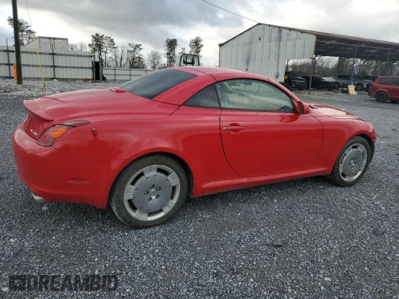 2005 Lexus SC 430 z VIN JTHFN48Y350065153, wystawiony jako Copart lot #47030875 z przebiegiem 151 837 mil mil oraz Szkoda całkowita • Salvage title. Historia ofert i sprzedaży dostępna na DreamBid. Obrazek 3.