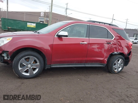 2015 Chevrolet Equinox LT with VIN 2GNALCEK6F6250020, listed as a IAAI auction lot 41853161 with 124,912 mi miles. Bid and sale history available at carsss.com. Image 14.