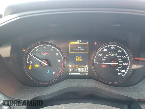 2024 Subaru Forester Sport with VIN JF2SKAGC1RH417264, listed as a Copart auction lot 49297065 with 28,692 mi miles and Salvage Title. Bid and sale history available at carsss.com. Image 9.