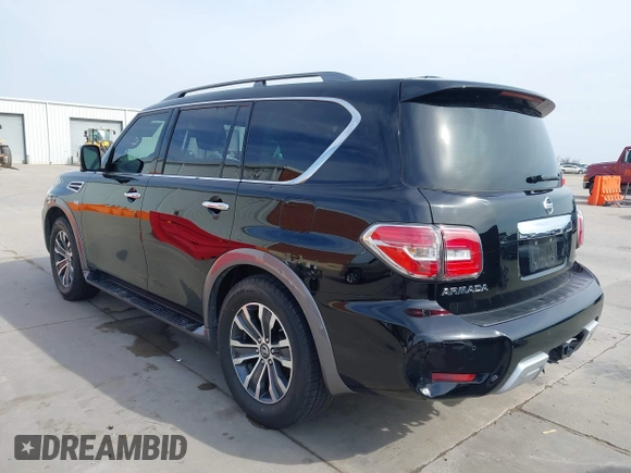 2018 Nissan Armada Platinum with VIN JN8AY2ND3J9050428, listed as a IAAI auction lot 41569768 with 128,904 mi miles. Bid and sale history available at carsss.com. Image 3.