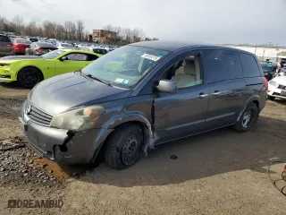 2007 Nissan Quest with VIN 5N1BV28U37N138427, listed as a Copart auction lot 50550615 with 185,875 mi miles and Salvage Title. Bid and sale history available at carsss.com. Image 1.