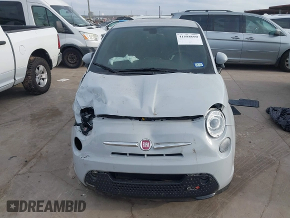 2017 FIAT 500e with VIN 3C3CFFGE2HT557785, listed as a IAAI auction lot 41588600 with 76,300 mi miles. Bid and sale history available at carsss.com. Image 12.
