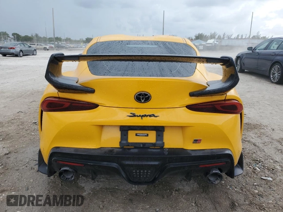 2022 Toyota Supra 3.0 with VIN WZ1DB0C06NW046509, listed as a Copart auction lot 64653075 with 46,472 mi miles and Clean title. Bid and sale history available at DreamBid. Image 6.
