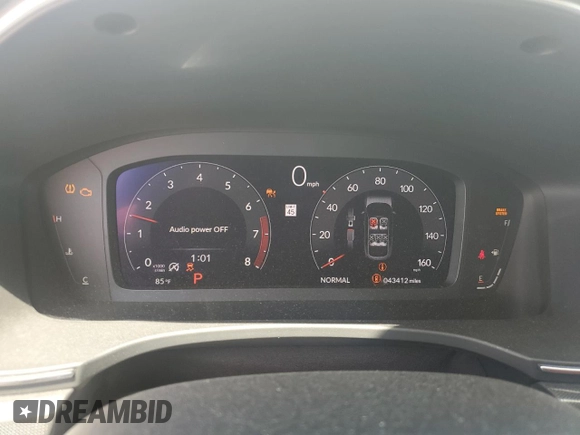 2023 Acura Integra Technology with VIN 19UDE4H6XPA008552, listed as a Copart auction lot 52537315 with 43,412 mi miles and Salvage title. Bid and sale history available at DreamBid. Image 9.