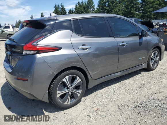 2018 Nissan LEAF SV with VIN 1N4AZ1CP4JC305144, listed as a Copart auction lot 63092295 with 49,729 mi miles and Clean title. Bid and sale history available at DreamBid. Image 3.
