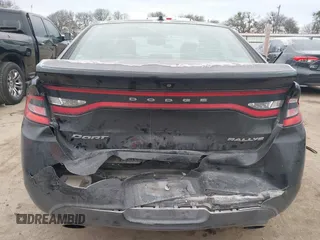 2013 Dodge Dart SXT with VIN 1C3CDFBA5DD107641, listed as a IAAI auction lot 41374161 with 163,847 mi miles. Bid and sale history available at carsss.com. Image 6.