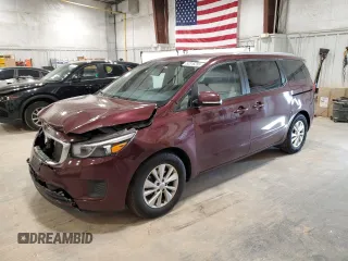 2015 Kia Sedona LX with VIN KNDMB5C19F6060877, listed as a Copart auction lot 52315255 with 187,271 mi miles and Non Repairable. Bid and sale history available at carsss.com. Image 1.