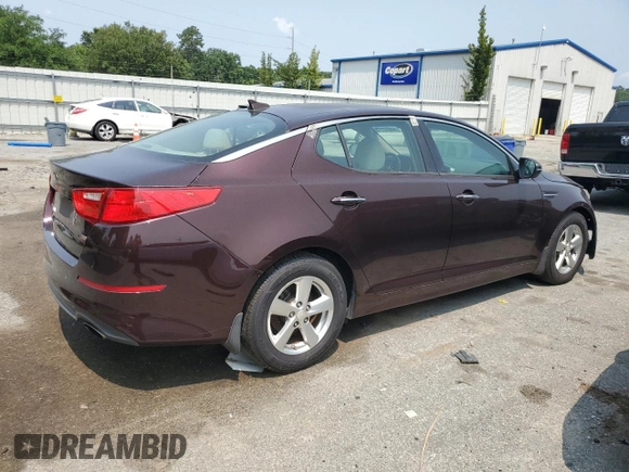 2015 Kia Optima LX z VIN 5XXGM4A77FG489994, wystawiony jako Copart lot #58652275 z przebiegiem 153 264 mil mil oraz Czysty tytuł • Clean title. Historia ofert i sprzedaży dostępna na DreamBid. Obrazek 3.