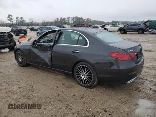 2022 Mercedes-Benz C 300 with VIN W1KAF4GB4NR018480, listed as a Copart auction lot 44809485 with 24,373 mi miles and Salvage Title. Bid and sale history available at DreamBid. Image 2.