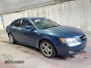 2006 Hyundai Sonata GLS with VIN 5NPEU46F86H012924, listed as a Copart auction lot 53334255 with 186,826 mi miles and Salvage Title. Bid and sale history available at DreamBid. Image 4.