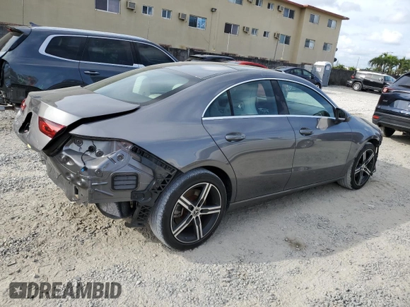 2020 Mercedes-Benz CLA 250 with VIN W1K5J4GB7LN085563, listed as a Copart auction lot 45048894 with 55,297 mi miles and . Bid and sale history available at DreamBid. Image 3.