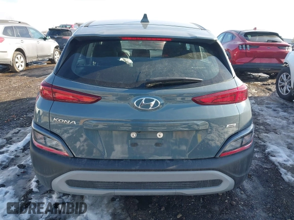 2022 Hyundai Kona SE with VIN KM8K2CAB6NU797564, listed as a IAAI auction lot 41638073 with 47,966 mi miles and . Bid and sale history available at DreamBid. Image 16.