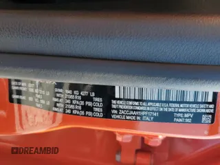 2017 Jeep Renegade Sport with VIN ZACCJAAH1HPF17141, listed as a Copart auction lot 53428695 with 133,877 mi miles and Salvage title. Bid and sale history available at DreamBid. Image 13.