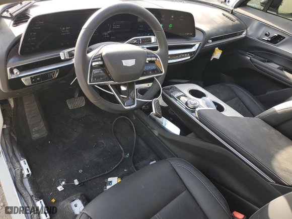 2024 Cadillac LYRIQ Tech with VIN 1GYKPMRK5RZ103496, listed as a Copart auction lot 66626774 with 5,335 mi miles and Salvage Title. Bid and sale history available at carsss.com. Image 8.
