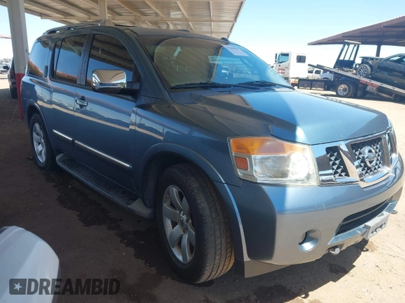 2011 Nissan Armada SV z VIN 5N1BA0ND2BN608699, wystawiony jako IAAI lot #42284447 z przebiegiem 204 758 mil mil oraz . Historia ofert i sprzedaży dostępna na DreamBid. Obrazek 1.