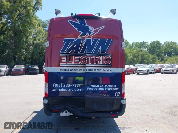 2020 Ford Transit Cargo with VIN 1FTBW3X8XLKB01219, listed as a IAAI auction lot 40268320 with 53,863 mi miles and . Bid and sale history available at DreamBid. Image 6.