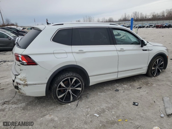 2022 Volkswagen Tiguan SEL R-Line with VIN 3VV4B7AX3NM038974, listed as a Copart auction lot 43958685 with 56,940 mi miles and Non Repairable. Bid and sale history available at carsss.com. Image 3.