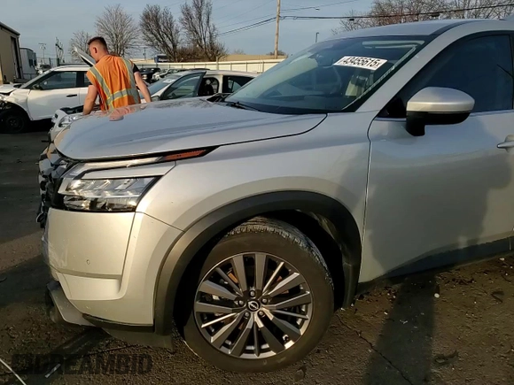 2023 Nissan Pathfinder SL with VIN 5N1DR3CDXPC243701, listed as a Copart auction lot 43455615 with 44,170 mi miles and Salvage title. Bid and sale history available at DreamBid. Image 11.