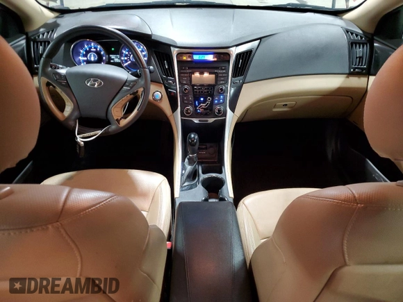 2013 Hyundai Sonata Limited with VIN 5NPEC4AC8DH614803, listed as a Copart auction lot 52021195 with 91,708 mi miles and Salvage Title. Bid and sale history available at DreamBid. Image 8.
