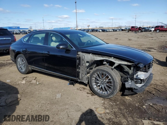 2021 Genesis G80 2.5T z VIN KMTGB4SC7MU046691, wystawiony jako Copart lot #52356225 z przebiegiem 24 503 mil mil oraz Czysty tytuł • Clean title. Historia ofert i sprzedaży dostępna na DreamBid. Obrazek 4.