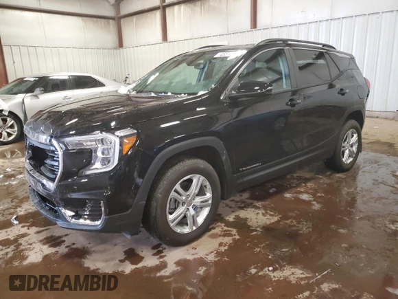 2024 GMC Terrain SLE z VIN 3GKALTEG3RL392446, wystawiony jako Copart lot #45815785 z przebiegiem 1326 mil mil oraz Szkoda całkowita • Salvage title. Historia ofert i sprzedaży dostępna na DreamBid. Obrazek 1.