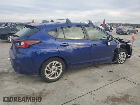 2024 Subaru Impreza with VIN JF1GUABC0R8320715, listed as a Copart auction lot 42756825 with 15,193 mi miles and Salvage Title. Bid and sale history available at carsss.com. Image 3.