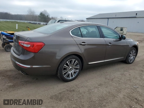 2014 Kia Cadenza Premium with VIN KNALN4D73E5167442, listed as a Copart auction lot 83373814 with 66,552 mi miles and Salvage Title. Bid and sale history available at carsss.com. Image 3.