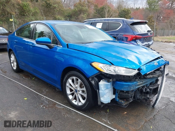 2020 Ford Fusion SE with VIN 3FA6P0HD2LR134659, listed as a IAAI auction lot 41801760 with 74,058 mi miles. Bid and sale history available at carsss.com. Image 1.