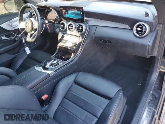 2021 Mercedes-Benz C 300 with VIN W1KWK8DB5MG090344, listed as a Copart auction lot 88542125 with 32,922 mi miles and Salvage Title. Bid and sale history available at DreamBid. Image 8.