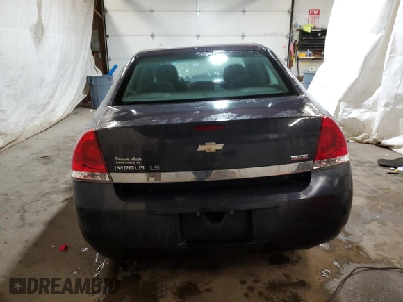 2008 Chevrolet Impala LS with VIN 2G1WB58KX81229172, listed as a Copart auction lot 58075235 with 182,165 mi miles and Salvage title. Bid and sale history available at DreamBid. Image 6.