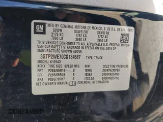 2012 GMC Sierra 1500 SLT with VIN 3GTP2WE70CG134587, listed as a IAAI auction lot 41973632 with 206,378 mi miles and . Bid and sale history available at DreamBid. Image 9.