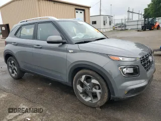 2022 Hyundai Venue SEL with VIN KMHRC8A36NU135985, listed as a Copart auction lot 58169645 with 28,547 mi miles and Salvage title. Bid and sale history available at DreamBid. Image 4.
