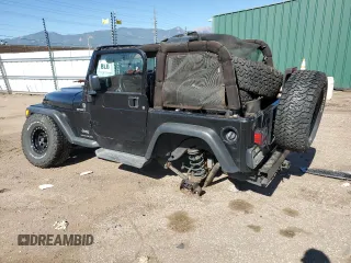 2004 Jeep Wrangler Sport with VIN 1J4FA49S04P751464, listed as a Copart auction lot 61686865 with Not provided miles and Salvage title. Bid and sale history available at DreamBid. Image 2.