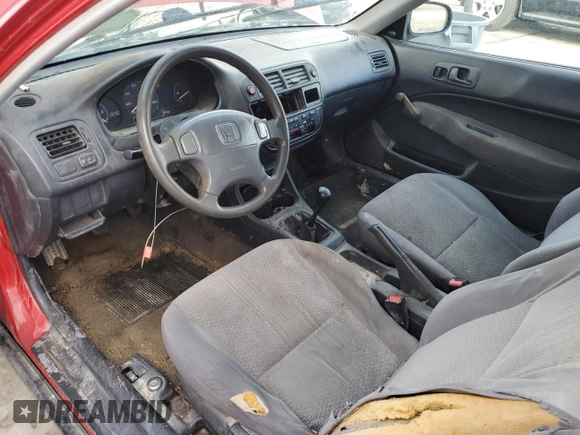 1997 Honda Civic DX with VIN 1HGEJ6124VL029577, listed as a Copart auction lot 87476864 with 210,802 mi miles and Clean Title. Bid and sale history available at carsss.com. Image 8.