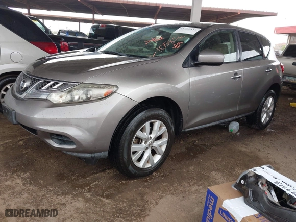 2012 Nissan Murano SL with VIN JN8AZ1MU8CW105856, listed as a IAAI auction lot 41929513 with 180,825 mi miles. Bid and sale history available at carsss.com. Image 2.