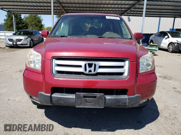 2006 Honda Pilot EX-L with VIN 5FNYF18576B022725, listed as a Copart auction lot 53875465 with 179,101 mi miles and Salvage Title. Bid and sale history available at DreamBid. Image 5.