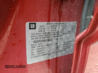 2016 Chevrolet Colorado 4WD LT z VIN 1GCGTCE35G1149227, wystawiony jako Copart lot #55826065 z przebiegiem 124 807 mil mil oraz Szkoda całkowita • Salvage title. Historia ofert i sprzedaży dostępna na DreamBid. Obrazek 12.