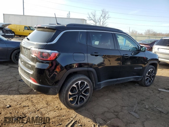 2022 Jeep Compass High Altitude with VIN 3C4NJDCBXNT197647, listed as a Copart auction lot 49321385 with 22,866 mi miles and Clean Title. Bid and sale history available at DreamBid. Image 3.