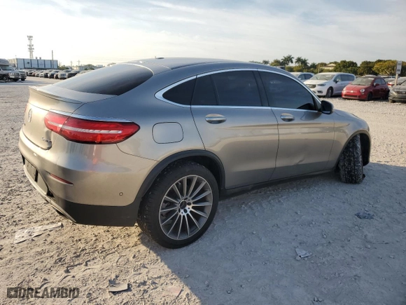 2019 Mercedes-Benz GLC with VIN WDC0J4KBXKF535110, listed as a Copart auction lot 43216615 with 105,050 mi miles and Salvage Title. Bid and sale history available at carsss.com. Image 3.