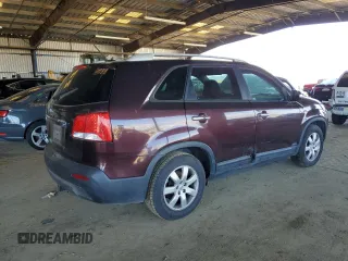 2012 Kia Sorento LX with VIN 5XYKTDA28CG243352, listed as a Copart auction lot 49728075 with 214,974 mi miles and Clean Title. Bid and sale history available at carsss.com. Image 3.